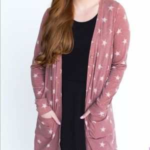 Favorite Cardi Rust Vintage Stars